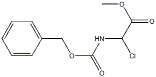 (Benzyloxycarbonylamino)chloroacetic acid methyl ester Struktur