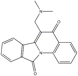 6-[(Dimethylamino)methyl]isoindolo[2,1-a]quinoline-5,11(5H)-dione Struktur