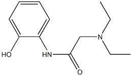 N-[2-Hydroxyphenyl]-2-(diethylamino)acetamide Struktur