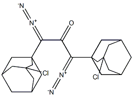 3-Chloro-1-adamantyl(diazomethyl) ketone Struktur