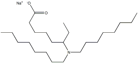 6-(Dioctylamino)octanoic acid sodium salt Struktur