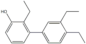 2-Ethyl-3-(3,4-diethylphenyl)phenol Struktur