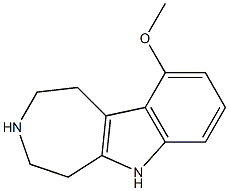 1,2,3,4,5,6-Hexahydro-10-methoxyazepino[4,5-b]indole Struktur