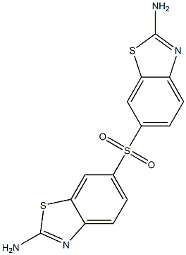 6,6'-Sulfonylbis(2-aminobenzothiazole) Struktur