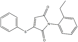 3-Phenylthio-1-(2-ethylphenyl)-1H-pyrrole-2,5-dione Struktur