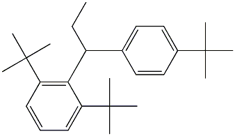 1-(2,6-Di-tert-butylphenyl)-1-(4-tert-butylphenyl)propane Struktur