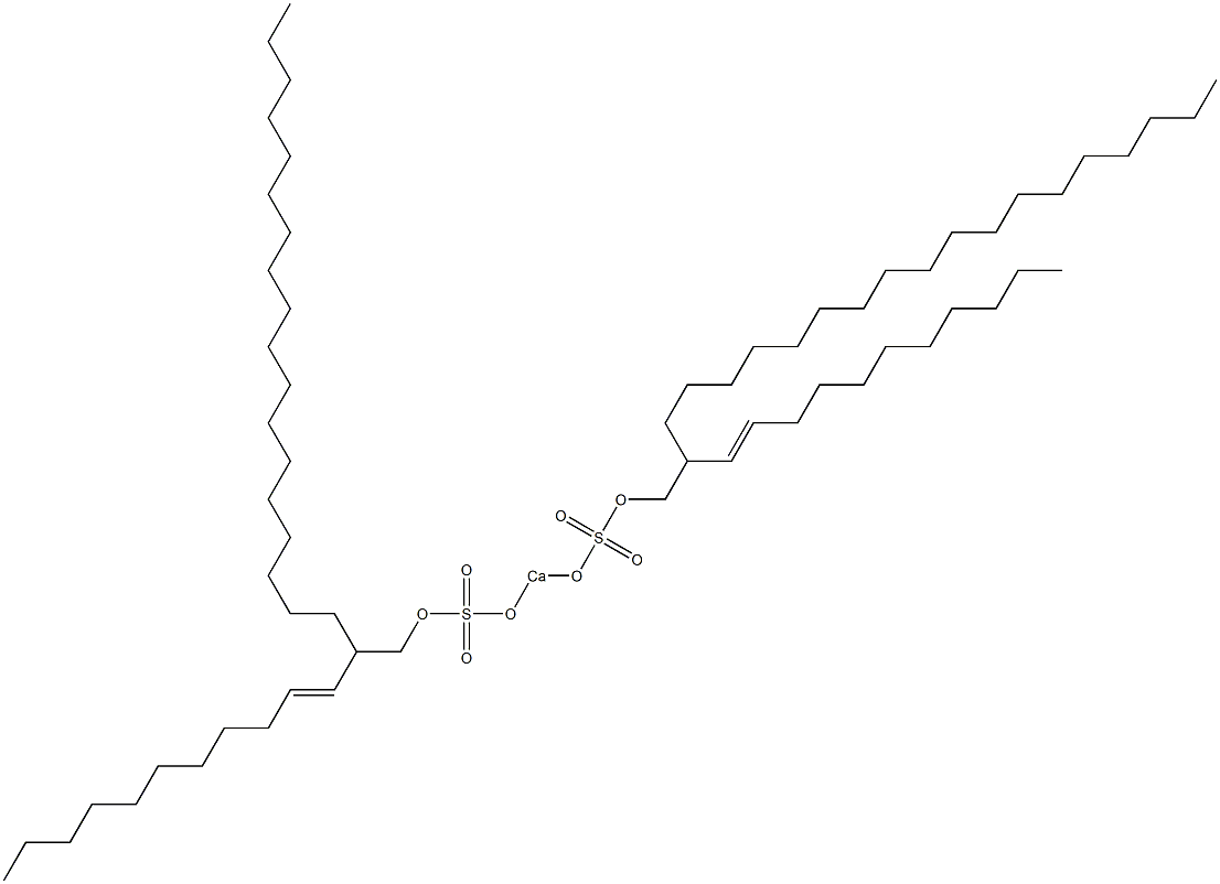 Bis[2-(1-undecenyl)icosyloxysulfonyloxy]calcium Struktur