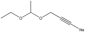 3-(1-Ethoxyethoxy)-1-propynylsodium Struktur