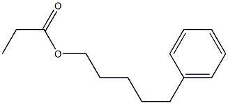 Propanoic acid 5-phenylpentyl ester Struktur