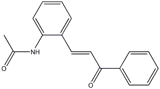 2-Acetylaminochalcone Struktur