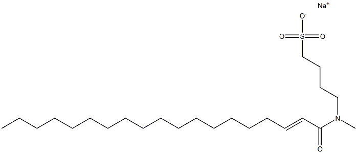 4-[N-(2-Nonadecenoyl)-N-methylamino]-1-butanesulfonic acid sodium salt Struktur