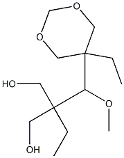 2-Ethyl-2-[(5-ethyl-1,3-dioxan-5-yl)methoxymethyl]-1,3-propanediol Struktur