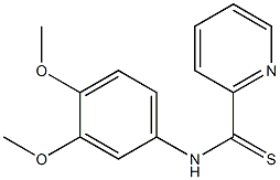 N-[3,4-Dimethoxyphenyl]pyridine-2-carbothioamide Struktur