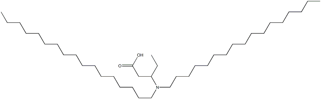 3-(Diheptadecylamino)valeric acid Struktur