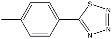 5-(4-Methylphenyl)-1,2,3,4-thiatriazole Struktur