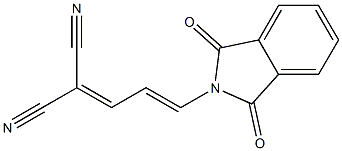 N-(4,4-Dicyano-1,3-butadienyl)phthalimide Struktur