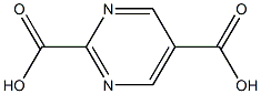 2,5-Pyrimidinedicarboxylic acid Struktur