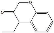 4-Ethyl-2H-1-benzopyran-3(4H)-one Struktur