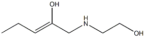 1-[(2-Hydroxyethyl)amino]-2-penten-2-ol Struktur