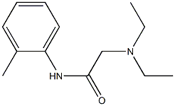 N-(2-Diethylaminoacetyl)-o-toluidine Struktur