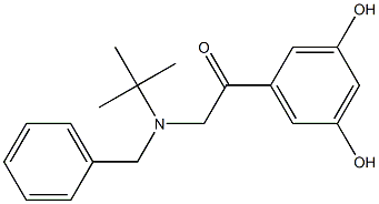 2-[(1,1-Dimethylethyl)(phenylmethyl)amino]-1-(3,5-dihydroxyphenyl)ethanone Struktur