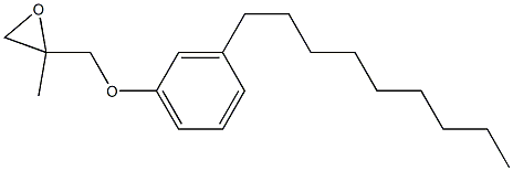 3-Nonylphenyl 2-methylglycidyl ether Struktur