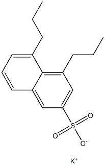 4,5-Dipropyl-2-naphthalenesulfonic acid potassium salt Struktur