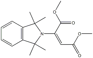 (E)-2-[(1,1,3,3-Tetramethyl-2,3-dihydro-1H-isoindol)-2-yl]-2-butenedioic acid dimethyl ester Struktur