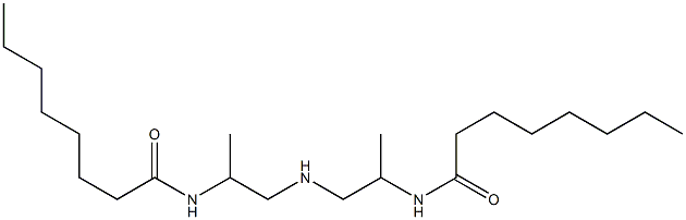 N,N'-[Iminobis(1-methyl-2,1-ethanediyl)]bis(octanamide) Struktur