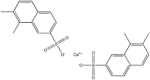 Bis(7,8-dimethyl-2-naphthalenesulfonic acid)calcium salt Struktur