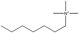 Trimethyl(heptyl)aminium Struktur