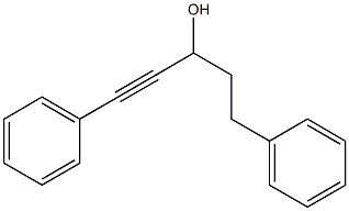 1,5-Diphenyl-1-pentyne-3-ol Struktur