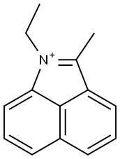 1-Ethyl-2-methylbenz[cd]indol-1-ium Struktur