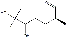 (6S)-2,6-Dimethyl-7-octene-2,3-diol Struktur