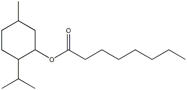 5-Methyl-2-(1-methylethyl)cyclohexanol octanoate Struktur