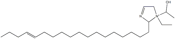 1-Ethyl-1-(1-hydroxyethyl)-2-(14-octadecenyl)-3-imidazoline-1-ium Struktur