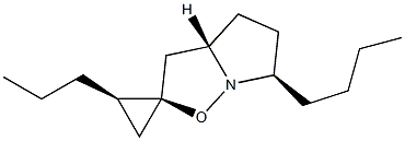 (2R,3aS,6R,2'R)-6-Butyl-2'-propyl-3a,4,5,6-tetrahydrospiro[pyrrolo[1,2-b]isoxazole-2(3H),1'-cyclopropane] Struktur