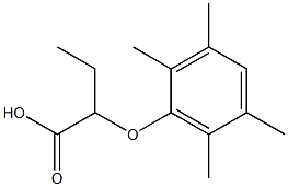 2-(2,3,5,6-Tetramethylphenoxy)butyric acid Struktur