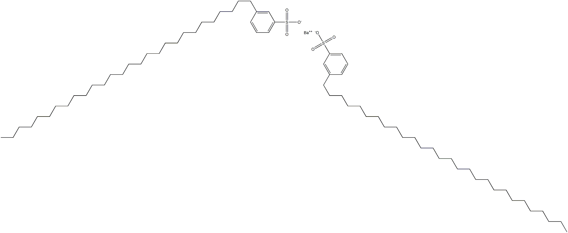 Bis(3-octacosylbenzenesulfonic acid)barium salt Struktur