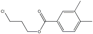 3,4-Dimethylbenzenecarboxylic acid 3-chloropropyl ester Struktur