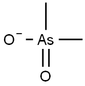 Dimethylarsinic acidanion Struktur