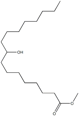 9-Hydroxyheptadecanoic acid methyl ester Struktur