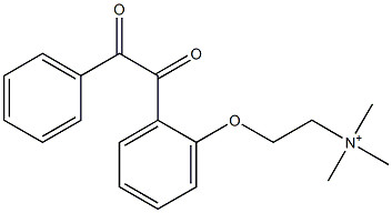 Benzilylcholine Struktur