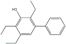 2,5,6-Triethyl-3-phenylphenol Struktur