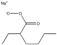 2-Ethylhexaneperoxoic acid sodium salt Struktur