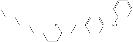 4-(3-Hydroxy-dodecyl)phenylphenylamine Struktur