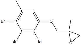 2,3,4-Tribromo-5-methylphenyl 2-methylglycidyl ether Struktur