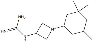 1-[1-(3,3,5-Trimethylcyclohexyl)-3-azetidinyl]guanidine Struktur