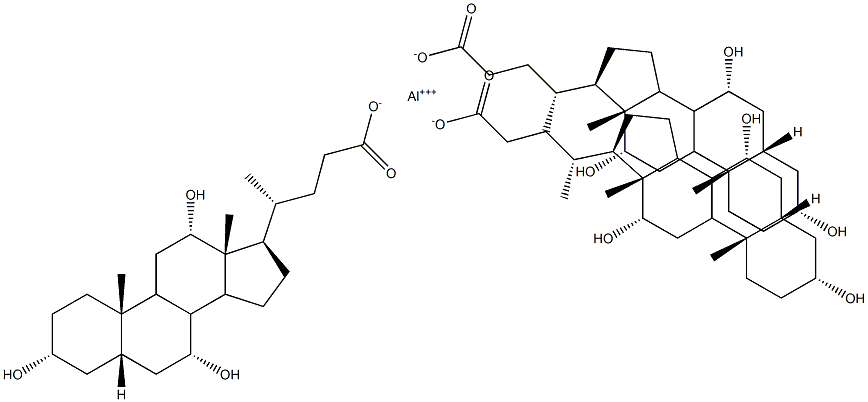 Tricholic acid aluminum salt Struktur