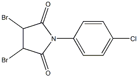 1-(4-Chlorophenyl)-3,4-dibromopyrrolidine-2,5-dione Struktur